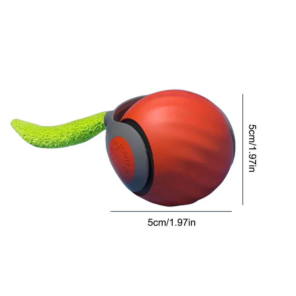 USB Rechargeable Smart Cat Toys Ball with Replacement Tail Automatic Cat Toys Ball Speedy Tail Cat Toy Cat Interactive Ball Toys